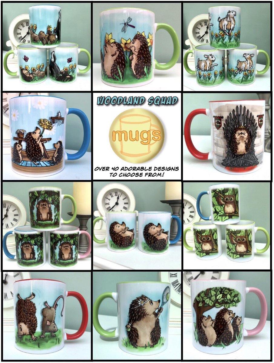 YewTreeTales's tweet photo. ☕️ Hooray! I’ve finally added my Character Gift Mugs Range to my website- pheeew, I can’t believe there’s ended up being so many designs! 😯 

It’s no wonder my head has been exploding lately! 🤪🤯

 https://t.co/8BSuttEt4g https://t.co/T770HHSPtw