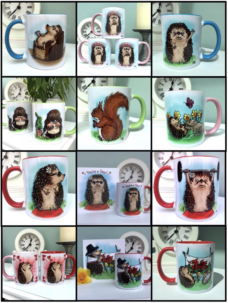 YewTreeTales's tweet photo. ☕️ Hooray! I’ve finally added my Character Gift Mugs Range to my website- pheeew, I can’t believe there’s ended up being so many designs! 😯 

It’s no wonder my head has been exploding lately! 🤪🤯

 https://t.co/8BSuttEt4g https://t.co/T770HHSPtw