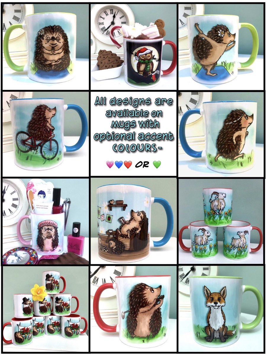 YewTreeTales's tweet photo. ☕️ Hooray! I’ve finally added my Character Gift Mugs Range to my website- pheeew, I can’t believe there’s ended up being so many designs! 😯 

It’s no wonder my head has been exploding lately! 🤪🤯

 https://t.co/8BSuttEt4g https://t.co/T770HHSPtw