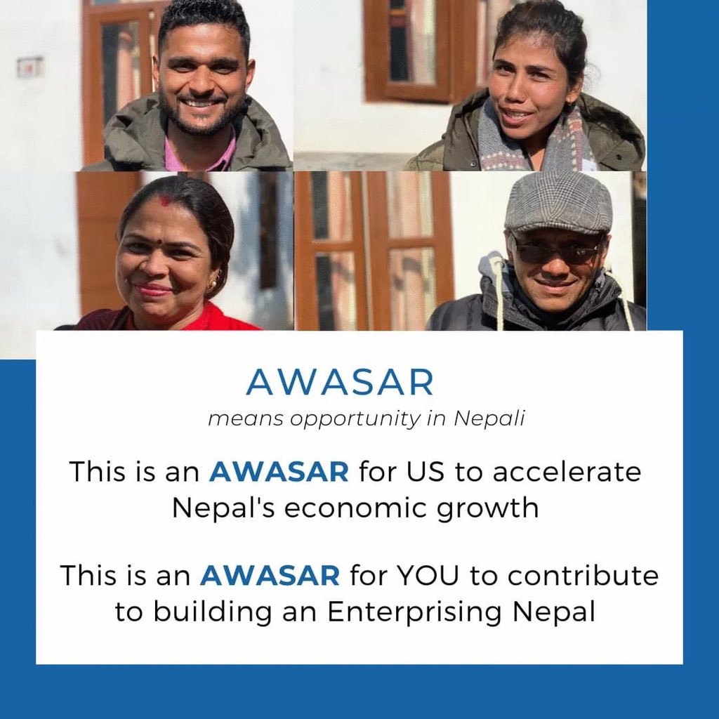 This #GivingTuesday as we harness the power of charitable giving within the global community, we ask you to seize this Awasar (opportunity) and make your pledge to support economic resilience in Nepal. To know more, go to : nepalrising.org/awasar