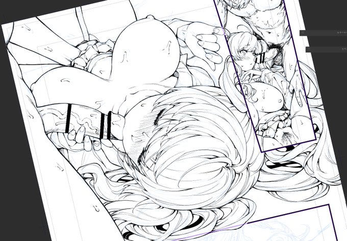 やっぱり線描くのが楽しかった。 