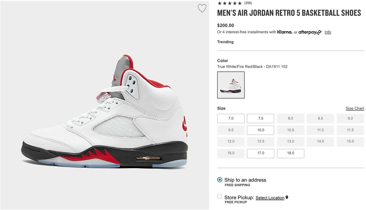 jd sports jordan 5