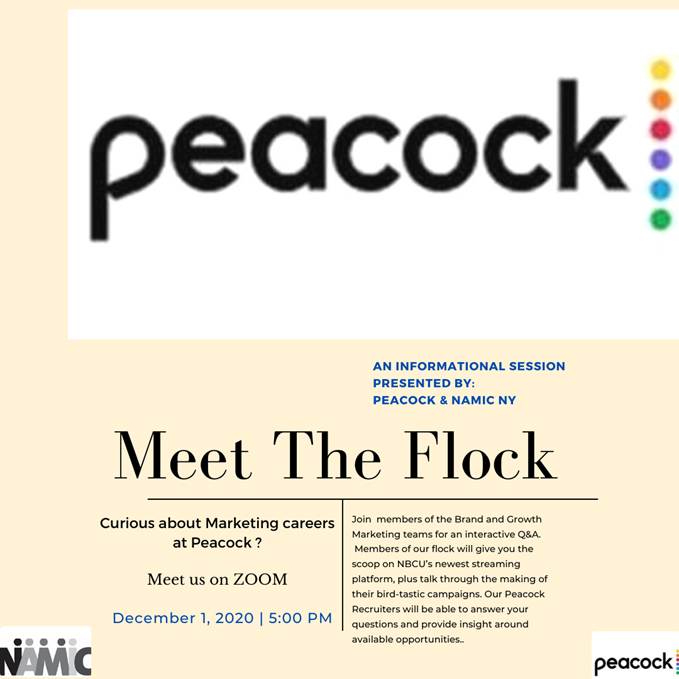 NamicDetroit's tweet image. Looking into a #marketing career? Check out this recruiting event TODAY!

This recruiting event with Peacock will feature available remote roles.  

eventbrite.com/e/129318694697

#recruitingjobs