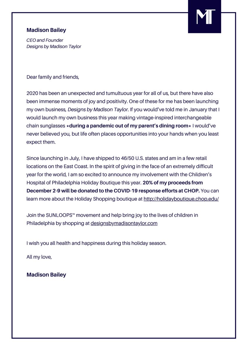 mtbailey484's tweet image. Check out holidayboutique.chop.edu to learn more and shop at designsbymadisontaylor.com