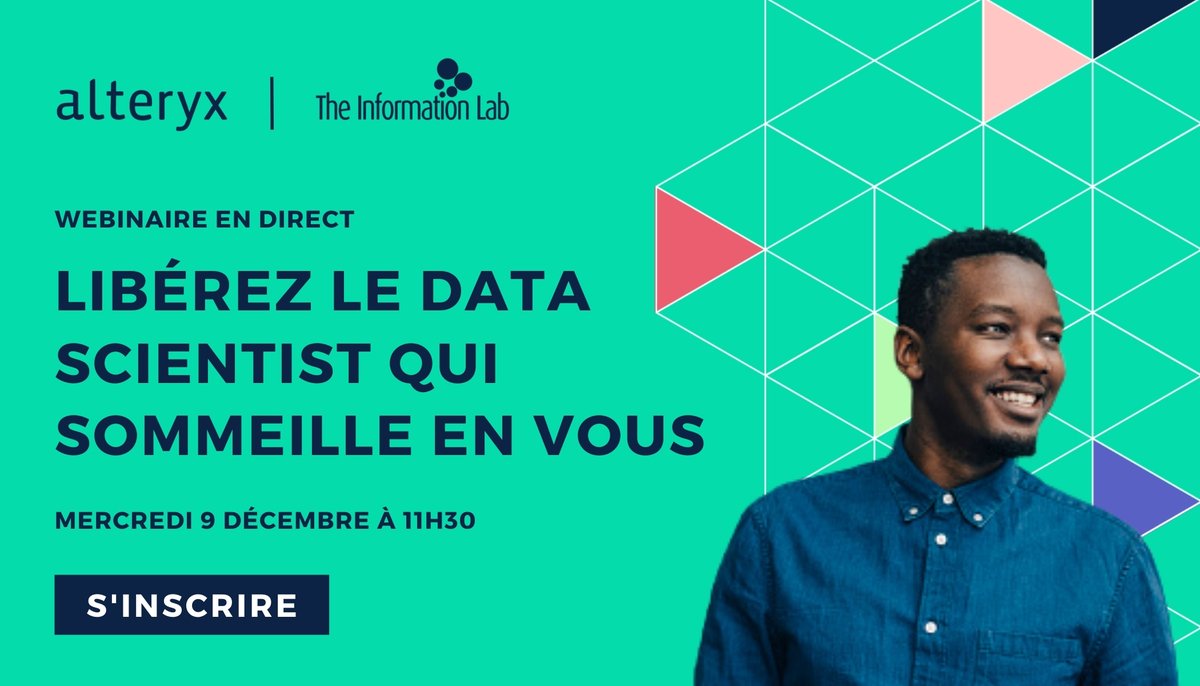 infolabFR's tweet photo. Vous souhaitez développer des modèles prédictifs ou découvrir ce qu'est l'Assisted Modeling avec #alteryx ?

Elsa répondra à toutes vos questions lors de son webinaire 👇

📅 Mercredi 9/12
🕦 11h30

https://t.co/beM8eU9cIP

#assistedmodeling #machinelearning #datascientist https://t.co/hKeIAnzOgE