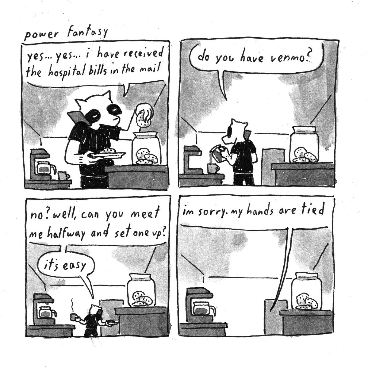 drew a little comic about OWING MONEY 