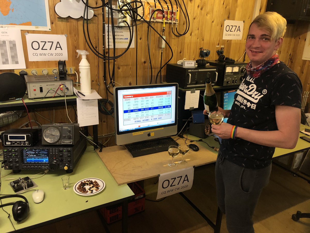 A few shots from last weekends #CQWW CW contest at OZ7A M/S. We had a blast - thanks for calling in! #hamradio #contesting #cqwwcw