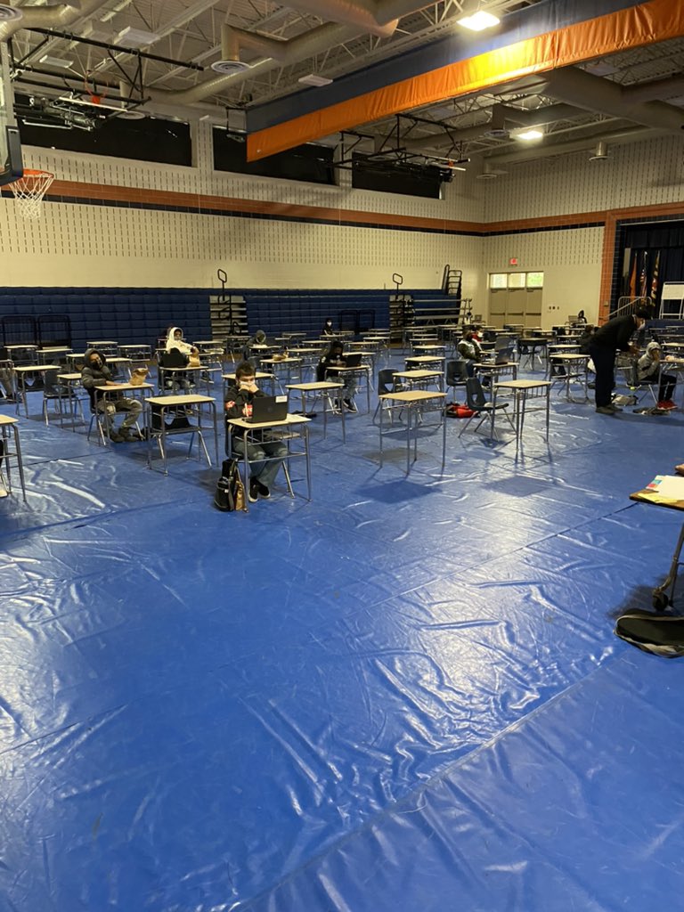 Welcomed 50+ students back today! Nice little buz around the school with students back in the building! #dcps #tigerpride