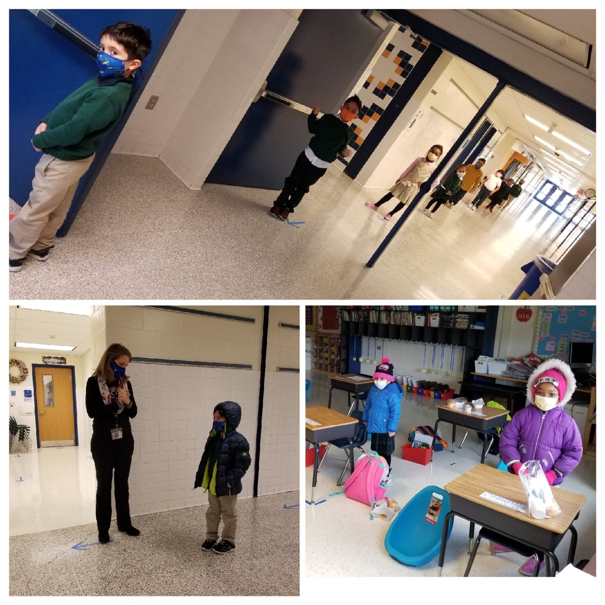 AMcCullaJohnson's tweet photo. @1stGrade_MsDuke's #PBJays are doing a great job on their first day in-person! https://t.co/NJGZgrm4nt
