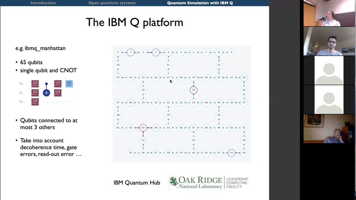 It's a pleasure to welcome <a href="/ringer_felix/">Felix Ringer</a> from <a href="/BerkeleyLab/">Berkeley Lab</a> and to listen to his talk on "#Simulating real-time #dynamics of hard-probes in #nuclear #matter on a #quantumcomputer". Leveraging the state-of-the-art <a href="/IBMResearch/">IBM Research</a> #IBMQ platform at <a href="/ORNL/">Oak Ridge Lab</a>. <a href="/qiskit/">Qiskit</a> <a href="/forskningsradet/">Norges forskningsråd</a>