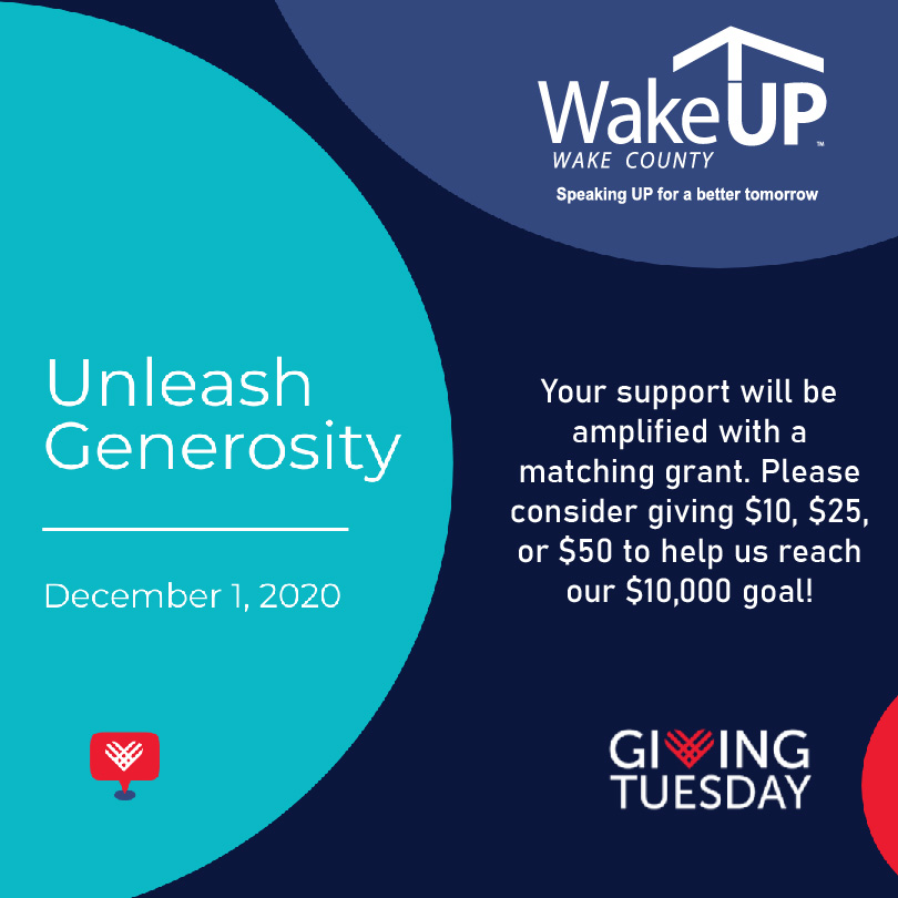 wakeupwake's tweet image. We appreciate how much you've liked and shared the work we've done in 2020. Now we need your help to keep it up in 2021.

Please consider giving $10, $25, or $50 this #givingtuesday

wakeupwakecounty.org/donate/