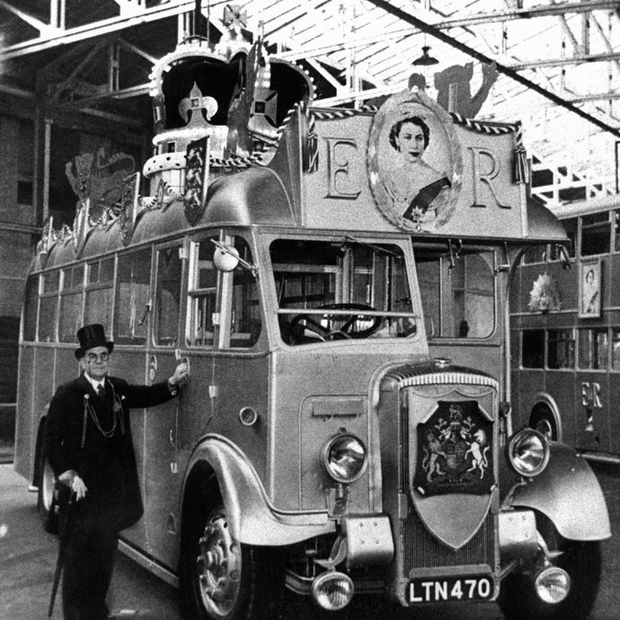1953: Coronation bus, Newcastle, England _ Photograph: Newcastle Libraries _ For more pictures like this, follow @retronauthome @retronauthq