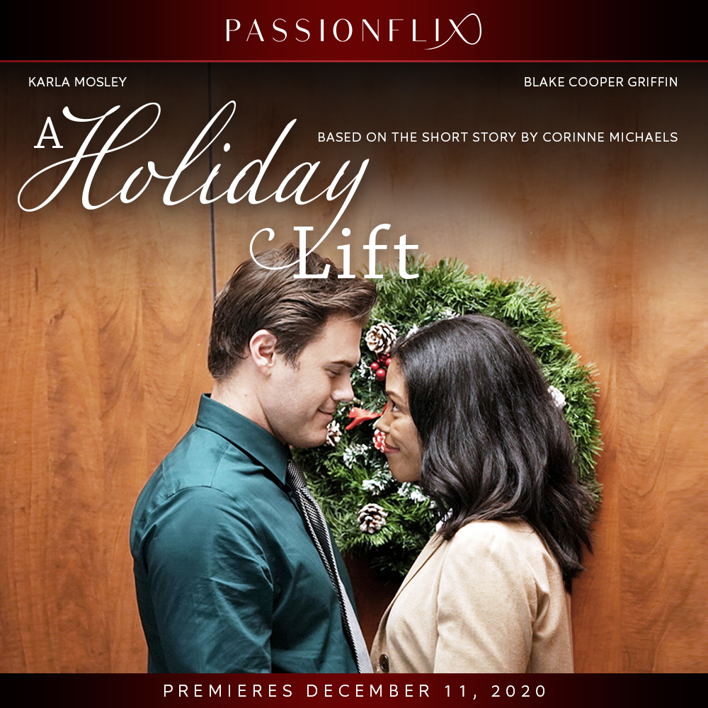 PassionFlix's tweet photo. Based on the short story by Corinne Michaels, A Holiday Lift premieres December 11th! #HolidayQuickies #passionflix #AHolidayLift https://t.co/xtttBMLY4H