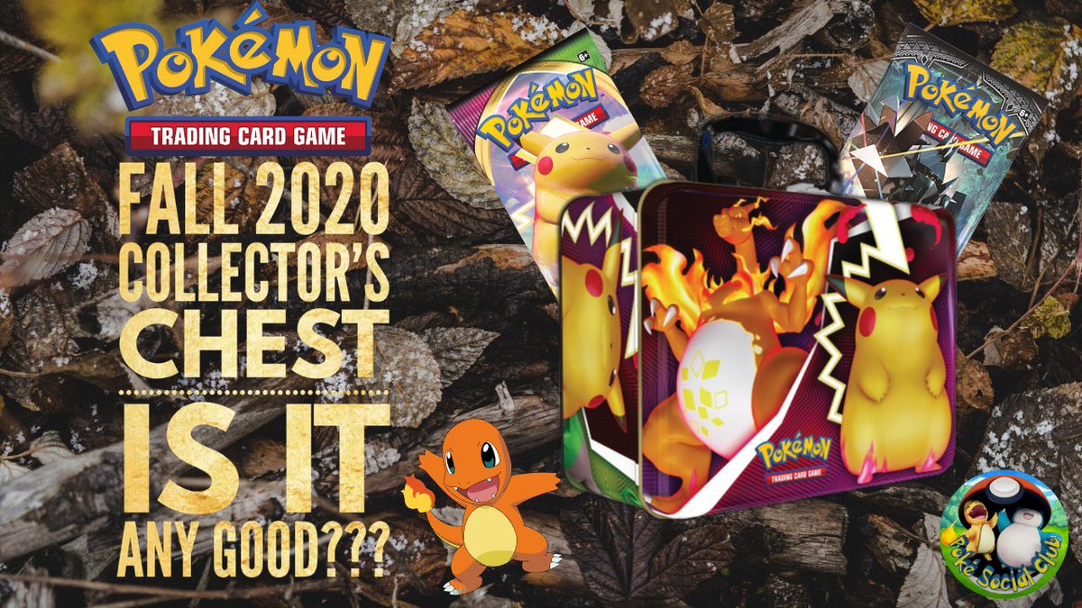 Pokesocialclub's tweet photo. We've reviewed the Fall 2020 Collectors Chest featuring #charizard & #Pikachu but is it any good? Check out our new video to find out if Santa needs to shove it down your chimney! https://t.co/7tOXcAcc6v #pokemon #PokemonSwordShield #collectorschest #chest #PokemonGOfriend https://t.co/Vf9O8VnoKL