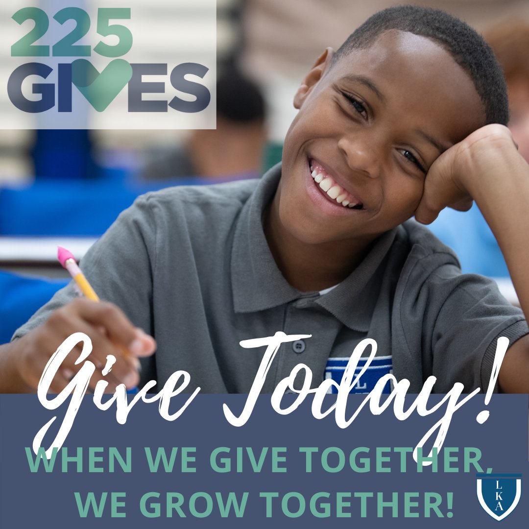 LAKEYACADEMY's tweet photo. 225 Gives and LKA are working to raise funds to support all the amazing work done at LKA!
Visit https://t.co/PbNDTs1szC to give TODAY for the DAY OF GIVING! #1n5 #lka #dyslexia #225gives #buildcommunity #igniteaction https://t.co/a0PazoB97e