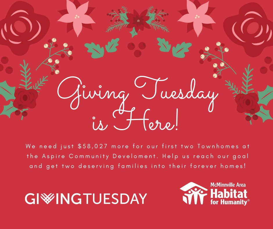 It's Here!!! #GivingTuesday #MacHabitat #HabitatForHumanity

Click here to donate: interland3.donorperfect.net/weblink/WebLin…

Click here to volunteer: machabitat.org/volunteer/