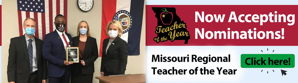 Know a teacher who has a positive impact on the students in their classroom? Take the time to nominate them for Regional Teacher of the Year, the first step in DESE’s process to identify the 2022 Teacher of the Year! 

Submit your nomination here: surveymonkey.com/r/RTOYNOMINATI…