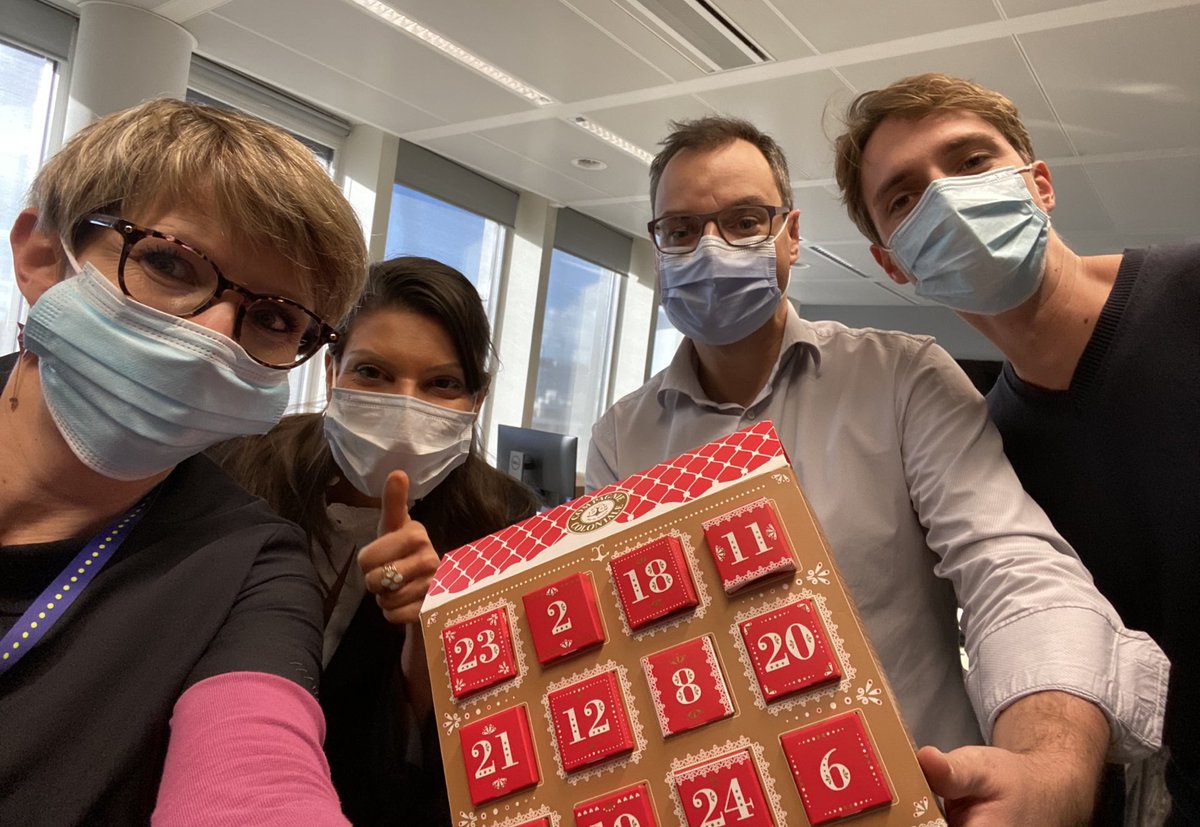 Il n’y a pas que les enfants qui apprécient les calendriers de l’Avent ! C’est parti pour 24 jours de chocolats à partager en équipe... Team spirit boosté 💪🍫🍩