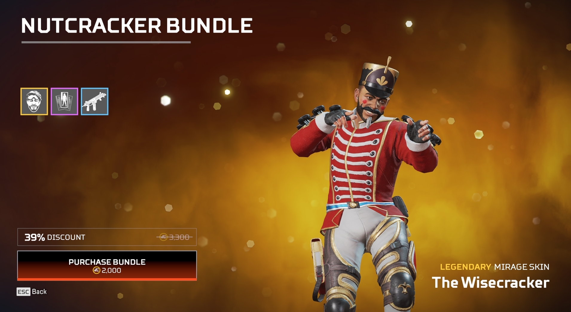 Apex Legends News on Twitter "Nutcracker Bundle won't load, but here