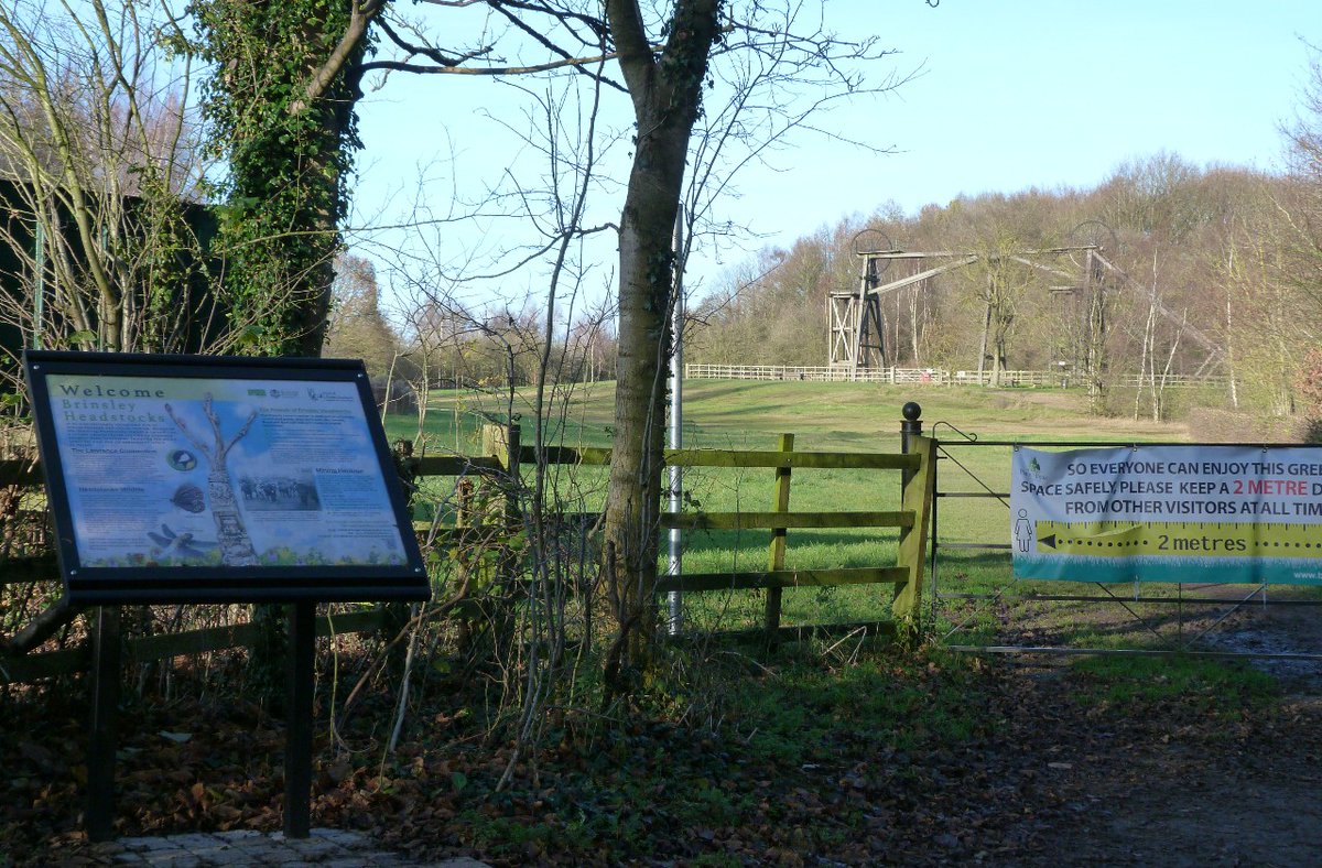 Newly installed information board at Brinsley Headstocks site near  #Eastwood  #Nottinghamshire Unfortunately some of the information relating to local coal mining history is incorrect. Perhaps a victim of heritage & arts being side-lined by austerity measures! 1/5