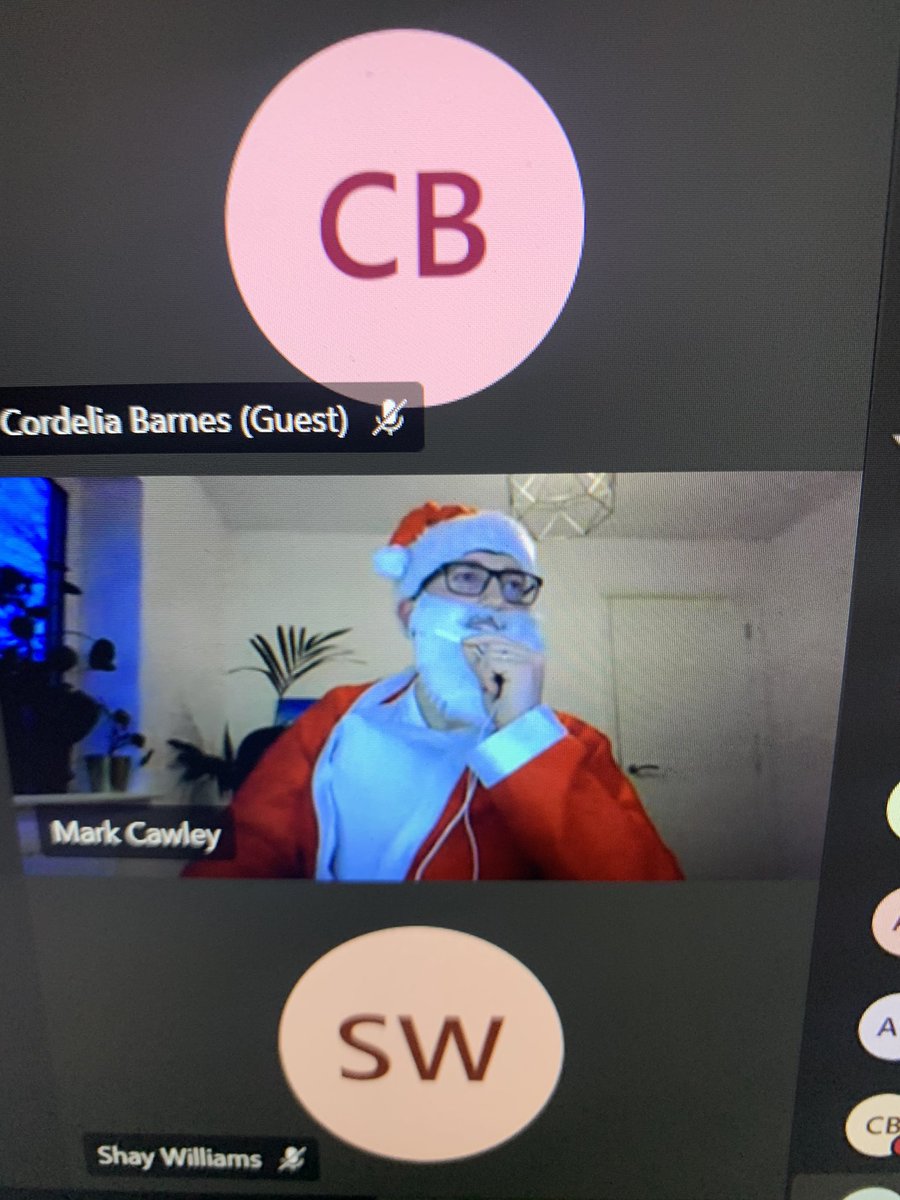 What a fabulously funny virtual Christmas get together - loved it! Far too many people to mention but special thanks to <a href="/lauramarie1001/">Laura</a> <a href="/MarkCawleyIM/">Mark Cawley</a> <a href="/BirmMedCALawyer/">Luke Daniels</a> <a href="/lisajordanlaw/">Lisa Claire Jordan</a> <a href="/eleanor_giblin/">Eleanor Giblin</a> <a href="/MedicalLawChris/">Christopher Hurlston</a>