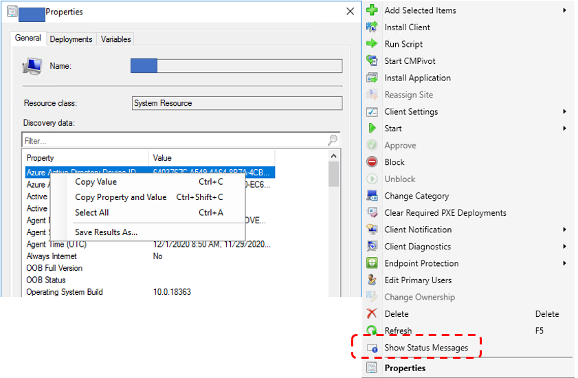 panusaukko's tweet photo. #MEMCM 2010 contains a lot of small, but so useful little improvements e.g.
1) Copy data from discovery info
2) Right-click a device and get all status messages from it (only in Devices view) https://t.co/3jN6XLeThd