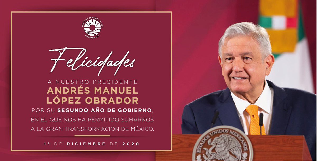 Hoy se cumplen dos años de un gobierno enfocado en el bienestar de los más vulnerables. La transformación de nuestro país avanza bajo la dirección de nuestro presidente. Es un honor estar con <a href="/lopezobrador_/">Andrés Manuel</a> y con miles de mexicanos que buscamos un cambio para nuestras familias.