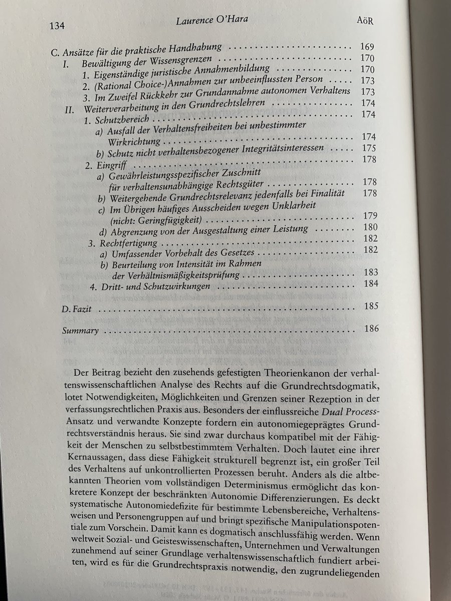 winfriedveil's tweet photo. Literatur zu #Nudging #Verhaltenssteuerung #RiSb #Autonomie:
Laurence O'Hara
Grundrechtsschutz vor psychisch vermittelter Steuerung
in: AöR 2020, 133 https://t.co/otz24lQ0l9