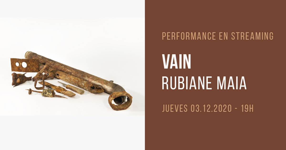 Et convidem a la performance: "Vain" de Rubiane Maia -  Dijous 3 de desembre, streaming en directe a las 19h - mailchi.mp/blueprojectfou…