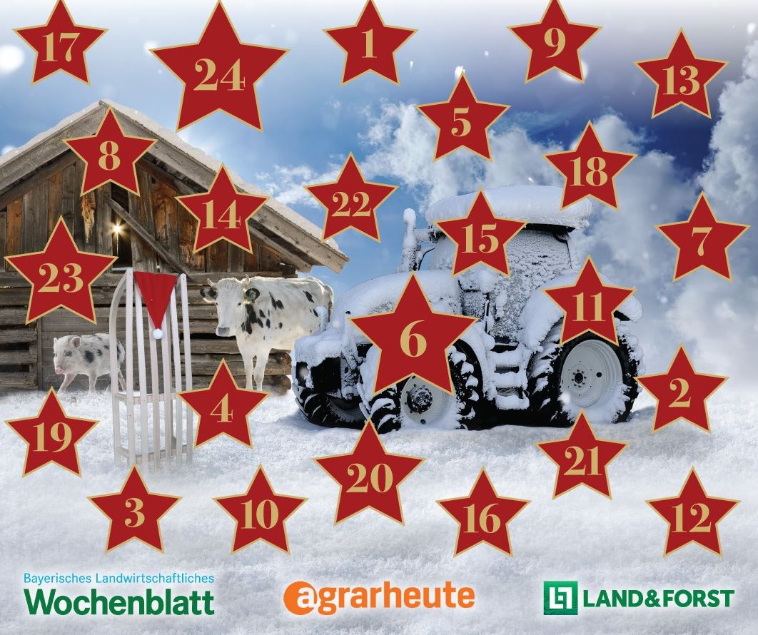 Eine kleine Weihnachtsüberraschung für euch 🎅🎄 In einem der Türchen vom Agrar-Adventskalender könnt ihr eine 🎁 1-Jahres-Lizenz für fodjan Pro für Milchkühe GEWINNEN und eine Onlineschulung oben drauf - zusammen im WERT VON 790€ 😉
agrar-adventskalender.de
