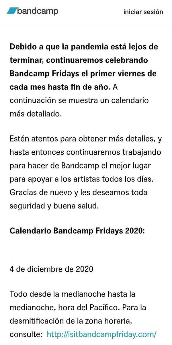 Neural_Cave's tweet photo. If you want to get the Neural Cave album, December 4th is your time

Bandcamp waives their share of the proceeds to help artists affected by the pandemic
-
Bandcamp renuncia a su participación en los ingresos para ayudar a los artistas afectados por la pandemia https://t.co/l6FSSihfDp