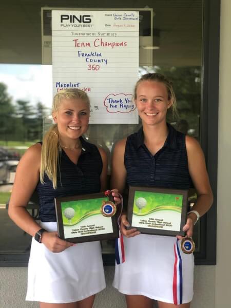 Congratulations to our two seniors Gracie Graf and Camryn Brewer on being named to the 2020 IHSGCA Academic All-State Girls Golf Honorable Mention team!! So proud of the both of you! 💙🏌🏼‍♀️ @FCHSAD