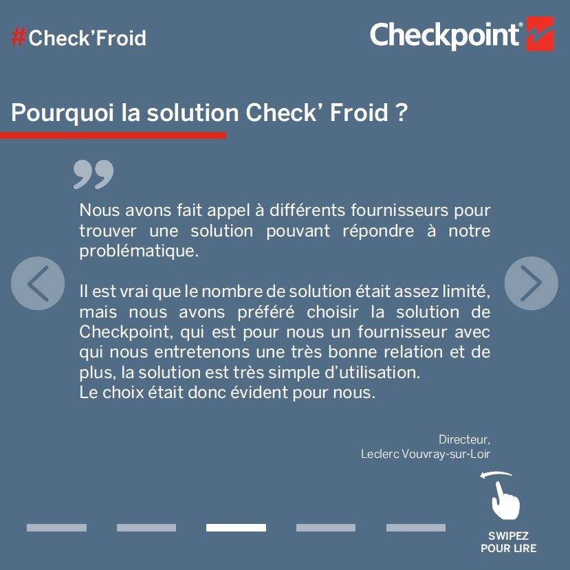 CheckpointSysfr's tweet photo. @Leclerc Vouvray équipe ses bacs mobiles réfrigérés de la solution #Checkfroid 

✅ Solution autonome à piles

✅ Alertes en temps réel

✅ Prise régulière de la température

Une solution préconisée pour la période des fêtes de fin d’année🎅🏻🎄⛄️

#GMS #ExperienceClient #Retail https://t.co/5kbACe26lg