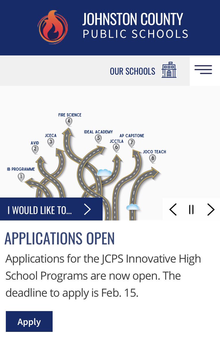 innovationJCPS's tweet photo. Itβs Live! Itβs Live! Go apply for an Innovative School as an option! 5th graders apply for @jocoinnovationacademy and 8th graders apply for Innovative High Schools! #GoApply https://t.co/89PlvfULPI