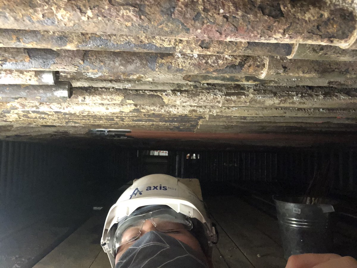 Axis NDT have been carrying out NDT inspections to super heater repairs and new tube inserts over the last 2 weeks. In the confined spaces, Phased Array was a great solution and gave 100% volumetric inspection. 
#AXISNDT #PhasedArray #NDT #biomass