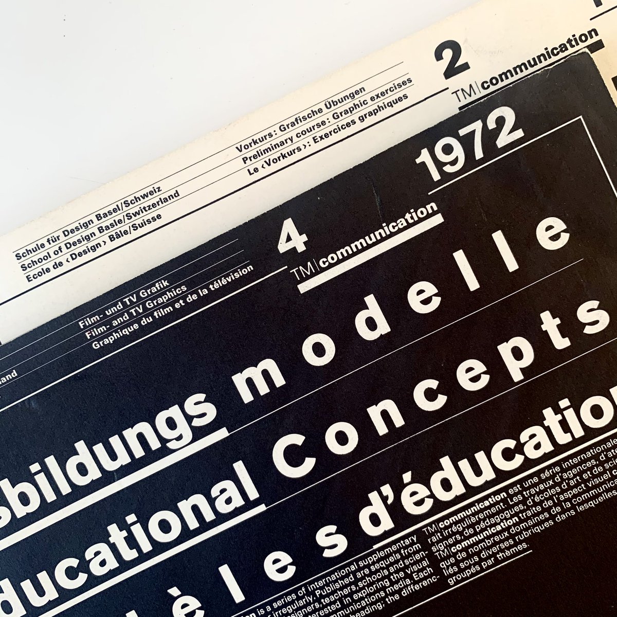 _MattLamont's tweet photo. T-M magazine specials designed by Wolfgang Weingart #wolfgangweingart #typography #swissdesign #baselschoolofdesign https://t.co/N3mEr7JJIH