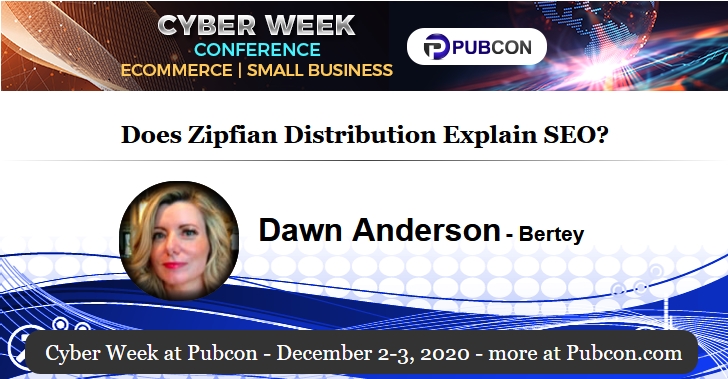 Creating this presentation boiled my brain but looking forward to sharing on Thursday at Pubcon Cyber Week. Free to register if anyone would like to join. Confirmed a few thoughts on this via the wonderful <a href="/PolarBearby/">Ricardo Baeza-Yates</a> and <a href="/bill_slawski/">Bill Slawski ⚓ 🇺🇦</a>  -> pubcon.com/small-business… #Pubcon