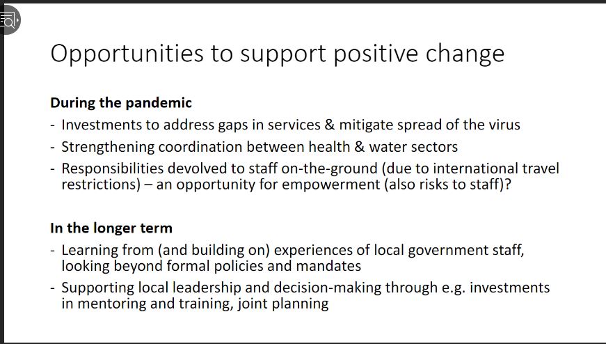  #COVID19 could be an opportunity for more autonomy on the ground, even as it throws up ethical problems such as who is exposed to risk. Covid has also highlighted how important extension worker's creativity is. NGOs should put more emphasis on joint planning.  #Symposium2020