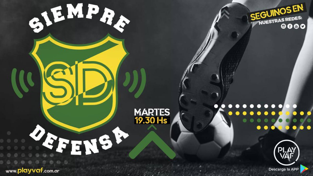 playVAF's tweet photo. Hoy a partir de las 19:30 hs no te pierdas un nuevo programa de #SiempreDefensa por la pantalla de #PlayVAF 📺
La mejor información sobre el Halcón la encontras aquí 🗣️
#DefensayJusticia #Halcon #FlorencioVarela #Lamusicanosconecta #Laevoluciondelaradio https://t.co/VqcYHalg2j