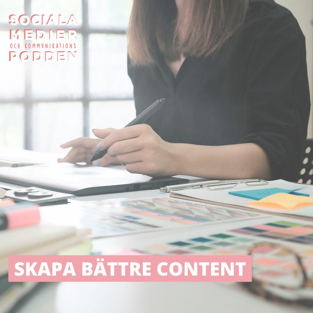 Nu finns det ett nytt avsnitt av "Sociala Medier och Kommunikationspodden" UTE! 🎧

I det här avsnittet får du hjälp att komma vidare med att skapa bättre content!

Du hittar avsnittet här: bit.ly/3og7LBh

#podcast #socialamedier #socialamedierochkommunikationspodden