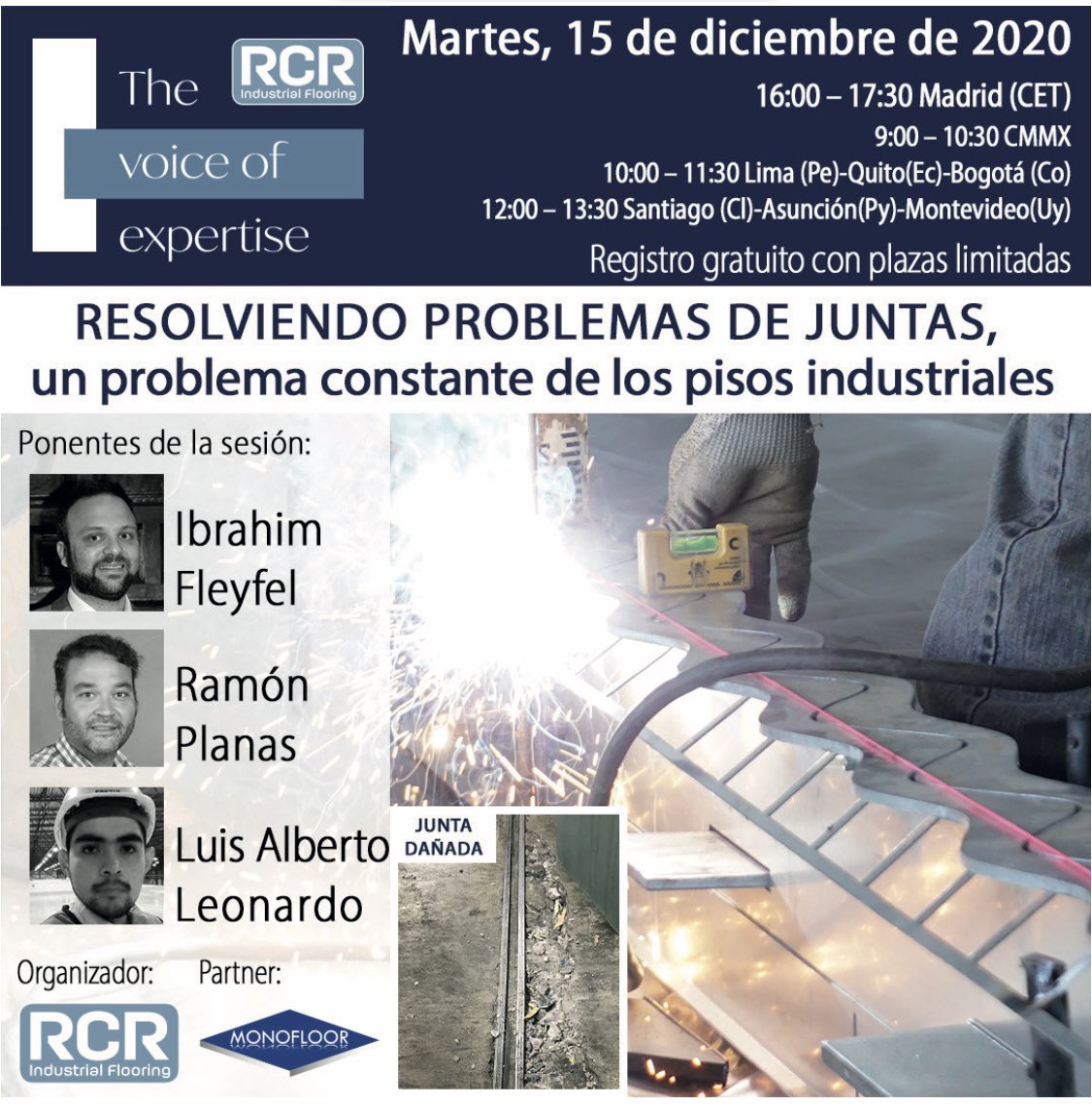 ChristopheCORTINOVIS (@kriscorti) on Twitter photo 💻Apúntate para el próximo WEBINAR <a href="/RCRIF/">RCR Ind. Flooring</a>
🗣LA VOZ DE LOS EXPERTOS
Tema : “Resolviendo problemas de juntas”
🕓 Madrid 🇪🇸
🕘 CDMX 🇲🇽
🕙 Bogota 🇨🇴
🕛 Santiago 🇨🇱
Registrarse 🔽🔽🔽
rcrindustrialflooring.easywebinar.live/registration-t… 💻Apúntate para el próximo WEBINAR <a href="/RCRIF/">RCR Ind. Flooring</a>
🗣LA VOZ DE LOS EXPERTOS
Tema : “Resolviendo problemas de juntas”
🕓 Madrid 🇪🇸
🕘 CDMX 🇲🇽
🕙 Bogota 🇨🇴
🕛 Santiago 🇨🇱
Registrarse 🔽🔽🔽
rcrindustrialflooring.easywebinar.live/registration-t…
