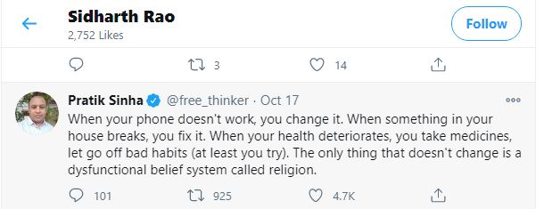 Lets see some twitter like and retweet of it's Chairmen Shitharth Rao!! Lets go ahead!!!