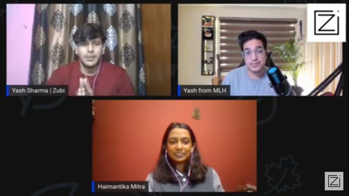 It was an Amazing Session 🔥 Hackathon 101 - In Conversation with Yashovardhan &amp; Haimantika. If you missed it you can watch it here - youtu.be/fbIiz06VZ00

Thank You <a href="/arkodyutisaha/">Arkodyuti Saha</a> for arranging such an amazing session and Than You <a href="/yashovardhan/">Yashovardhan Agrawal</a> <a href="/HaimantikaM/">Haimantika Mitra</a> for joining us 🙌