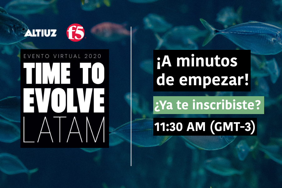 atuz_corp's tweet photo. En 30 minutos comienza el evento más importante de tecnología y seguridad "Time to Evolve" 👀  Todavía estás a tiempo de registrarte gratis aquí: https://t.co/SURFs4Ma0o... 
Imposible perdérselo 💪

#F5TimeToEvolve #Evento #BeMoreAltiuz @F5_latam https://t.co/33L8k0lv8g