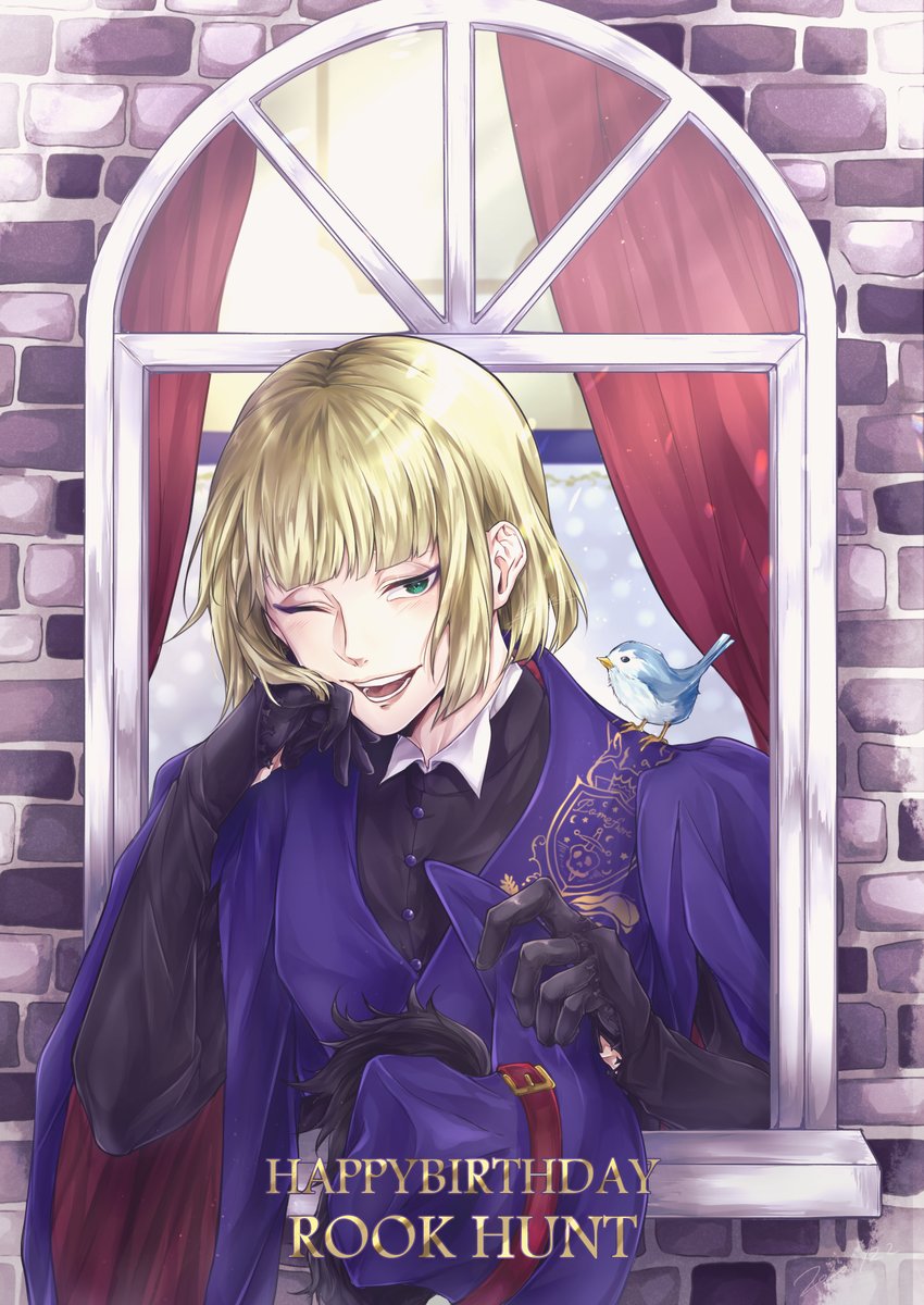 ルーク ハント誕生祭 ルーク先輩 お誕生日おめでとうございます 𝕒𝕜𝕚𝕜𝕒𝕫𝕖 Twst垢のイラスト