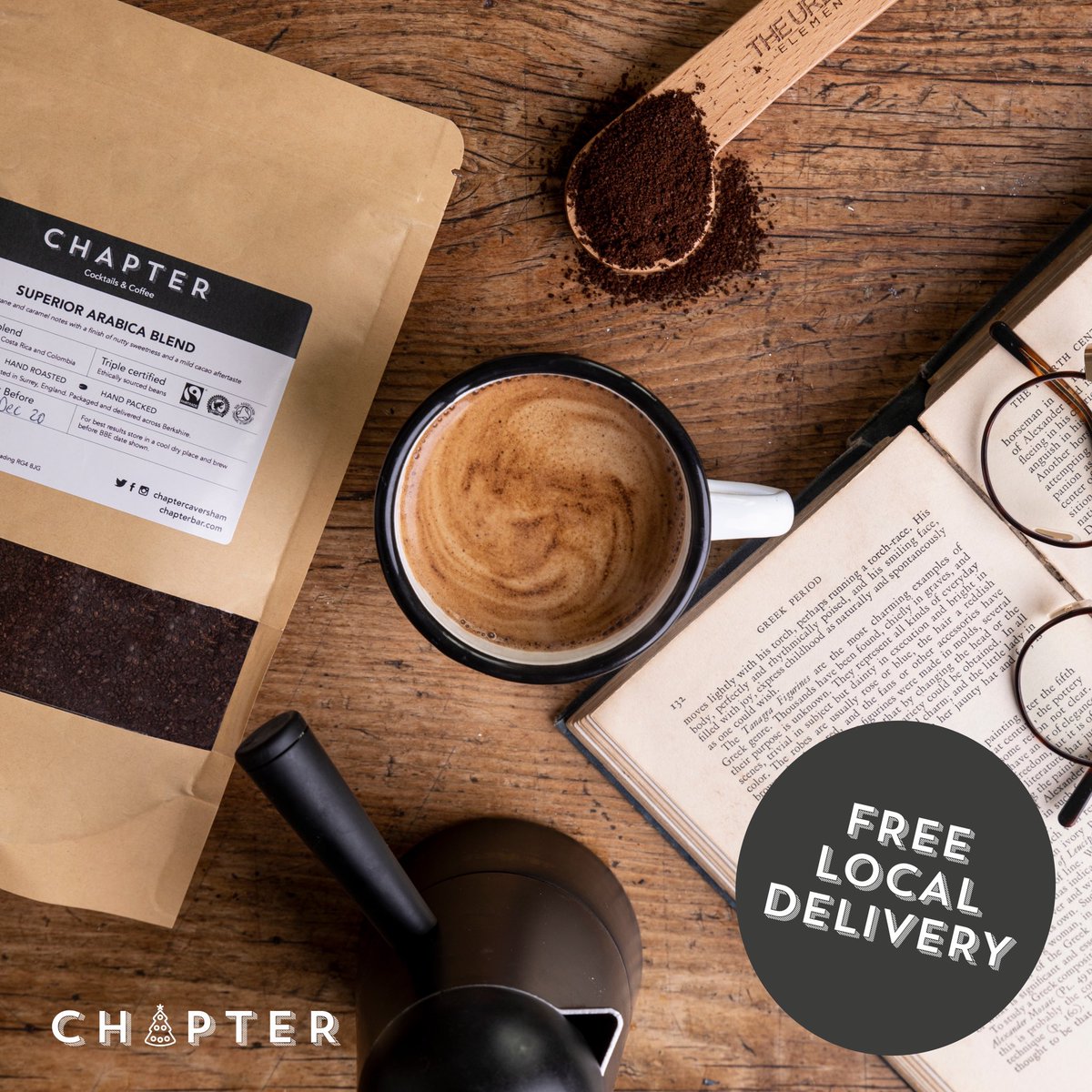 chapterbar's tweet photo. Christmas is a little different this year, and independent businesses need your support more than ever! The retailers, cafes, bars and restaurants in Caversham are staying open late on Friday 11th December for you to shop safely, support local and maybe have a bite to eat. https://t.co/ZBvO6QNWLR