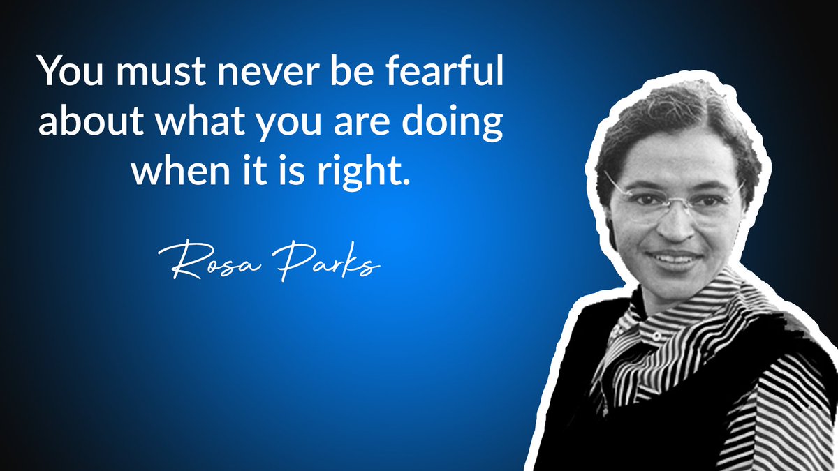 RepJamesClyburn's tweet image. 65 years ago, a brave woman sat down in a front seat on a bus in Montgomery, Alabama and refused to get up, leading to her arrest.

Rosa Parks sparked a movement and today we honor her bravery.