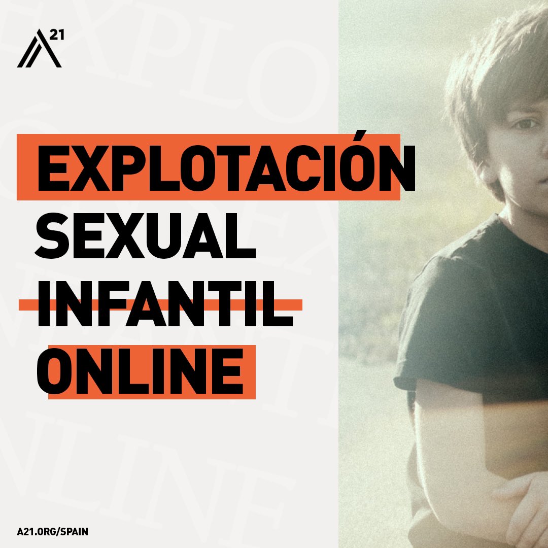 La Explotación Sexual Infantil Online hace referencia a la utilización de #internet como medio para explotar sexualmente a un menor de edad. Conoce más sobre esta problemática en nuestra web y descarga las guías gratuitas: A21.org/Spain #a21spain #contralatrata #a21