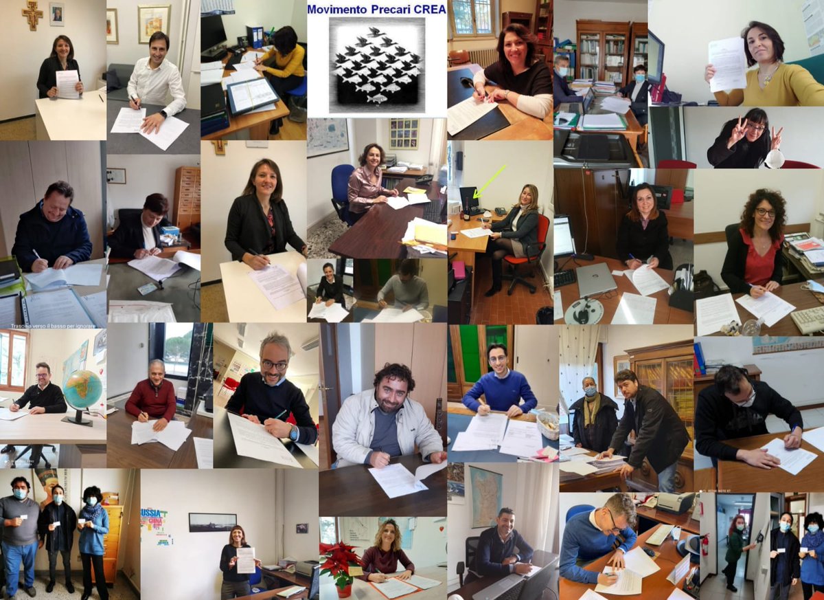 Coord_Precari's tweet photo. 📢Oggi si sono concluse le #stabilizzazioni @CREA_Ricerca➡️Dopo anni di lotta oltre 530 #precari sono stati #assunti a #TempoIndeteminato🎉➡️Grazie @mariannamadia @maumartina @giamma71 @TeresaBellanova @Mipaaf_➡️avanti con assunzione #operaiagricoli➡️Il #precariato #nonèunascelta https://t.co/uSzS3FXAwO