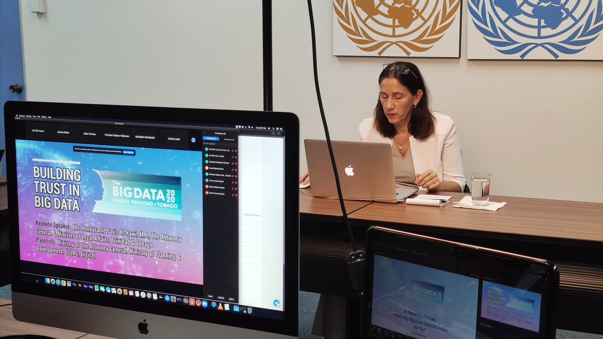 UN_TandT's tweet photo. #HAPPENINGNOW
The UN Resident Coordinator, Ms. Marina Walter, gives the opening remarks at the Big Data Forum 2020. Stay tuned as we live tweet the event! #BigDataForum #BigDataishere https://t.co/vHbvuW9w5E